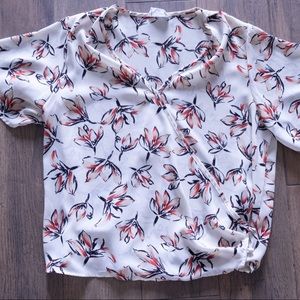 White Floral Blouse | Women | Size: S | Tops